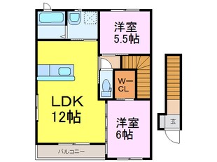 パラソインテルノＧの物件間取画像